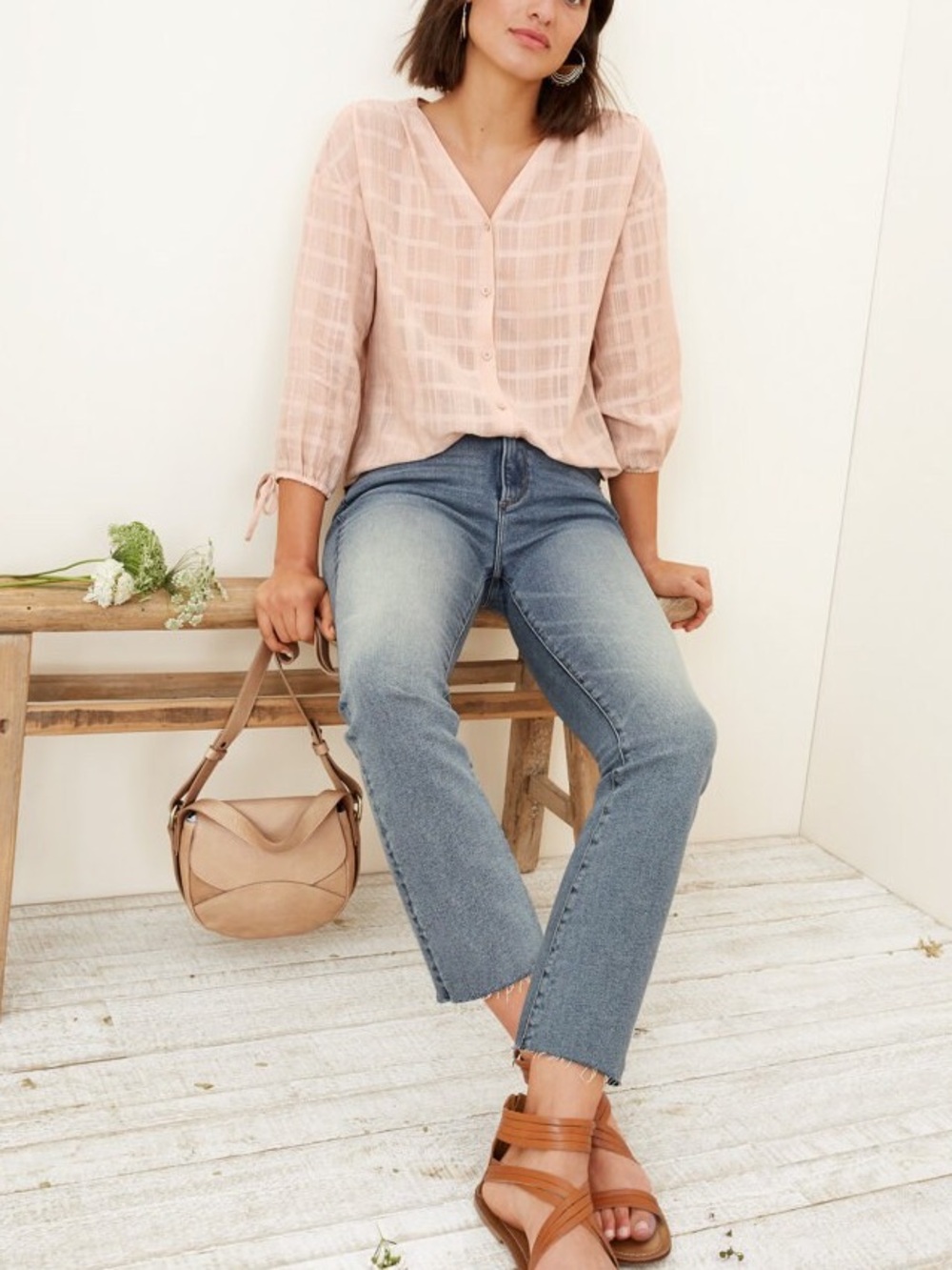 Driftwood Roxy Kick Flare Jeans - Picture 2 of 5